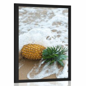 plagat ananas vo vlne oceanu