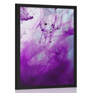 plagat kuzelna fialova abstrakcia
