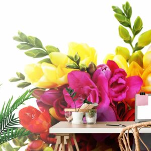 samolepiaca fototapeta kytica frezii