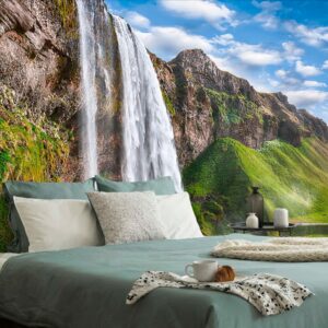 samolepiaca fototapeta vodopad seljalandsfoss