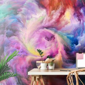 samolepiaca tapeta farebna spirala