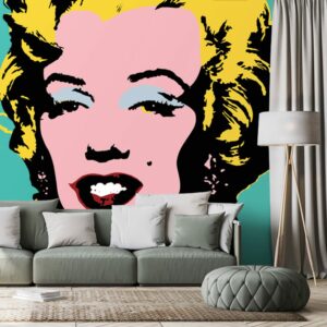 samolepiaca tapeta ikonicka marilyn monroe v pop art dizajne
