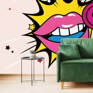 samolepiaca tapeta sladke pop art lizatko