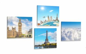 set obrazov zname pamiatky sveta