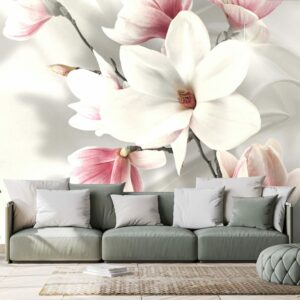tapeta biela magnolia