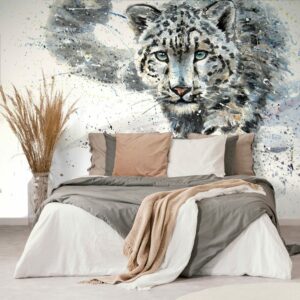 tapeta kresleny leopard