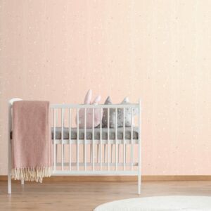 tapeta s rastlinnym motivom v ruzovom prevedeni